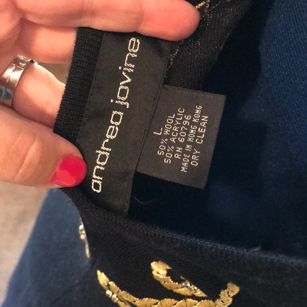 Andrea Jovine low back sweater dress large - Picture 6 of 7